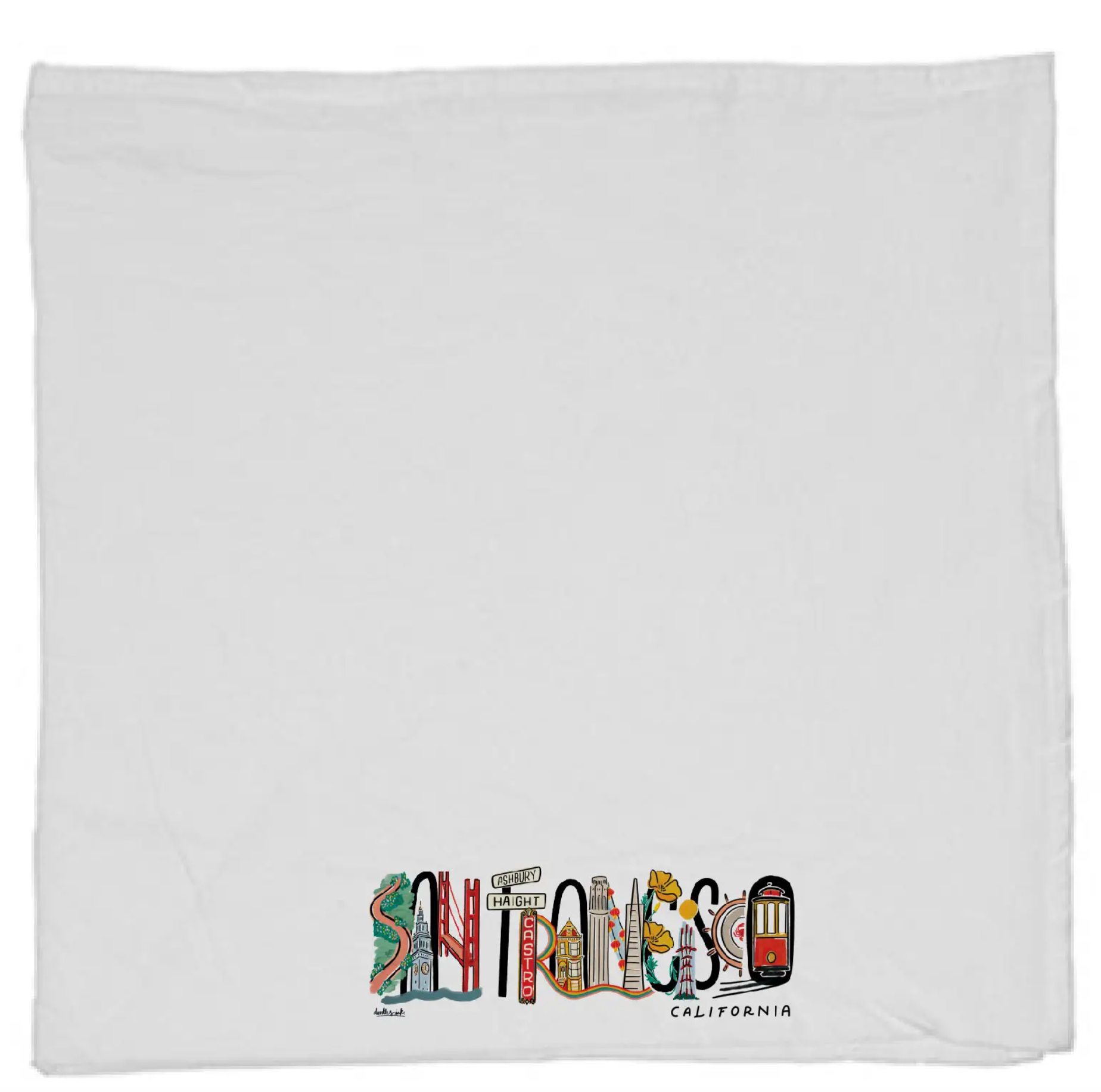 San Francisco Landmark Tea Towel