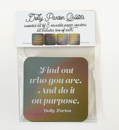 Dolly Parton Quote Coasters