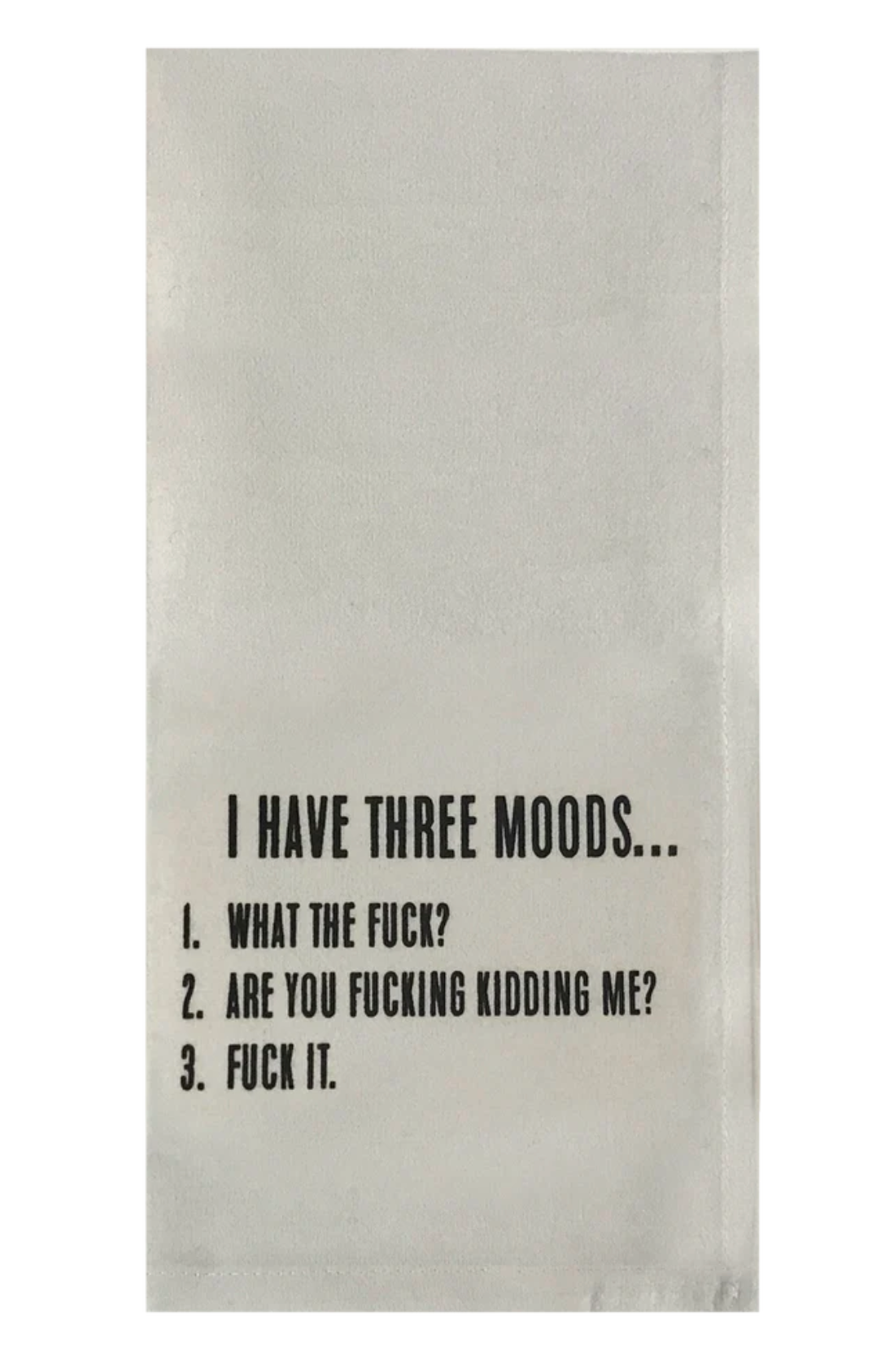 Three Moods tea towel