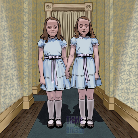 Grady Twins greeting card