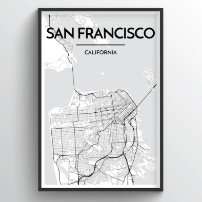 San Francisco Map Print