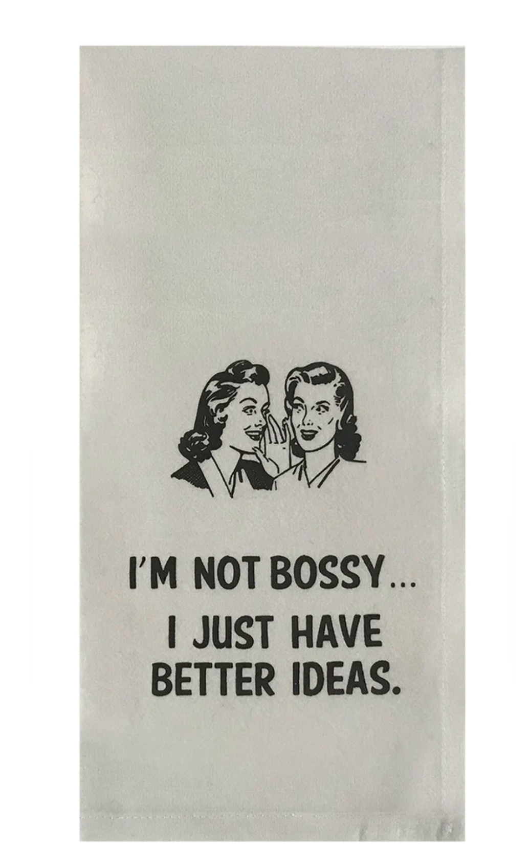 Bossy tea towel