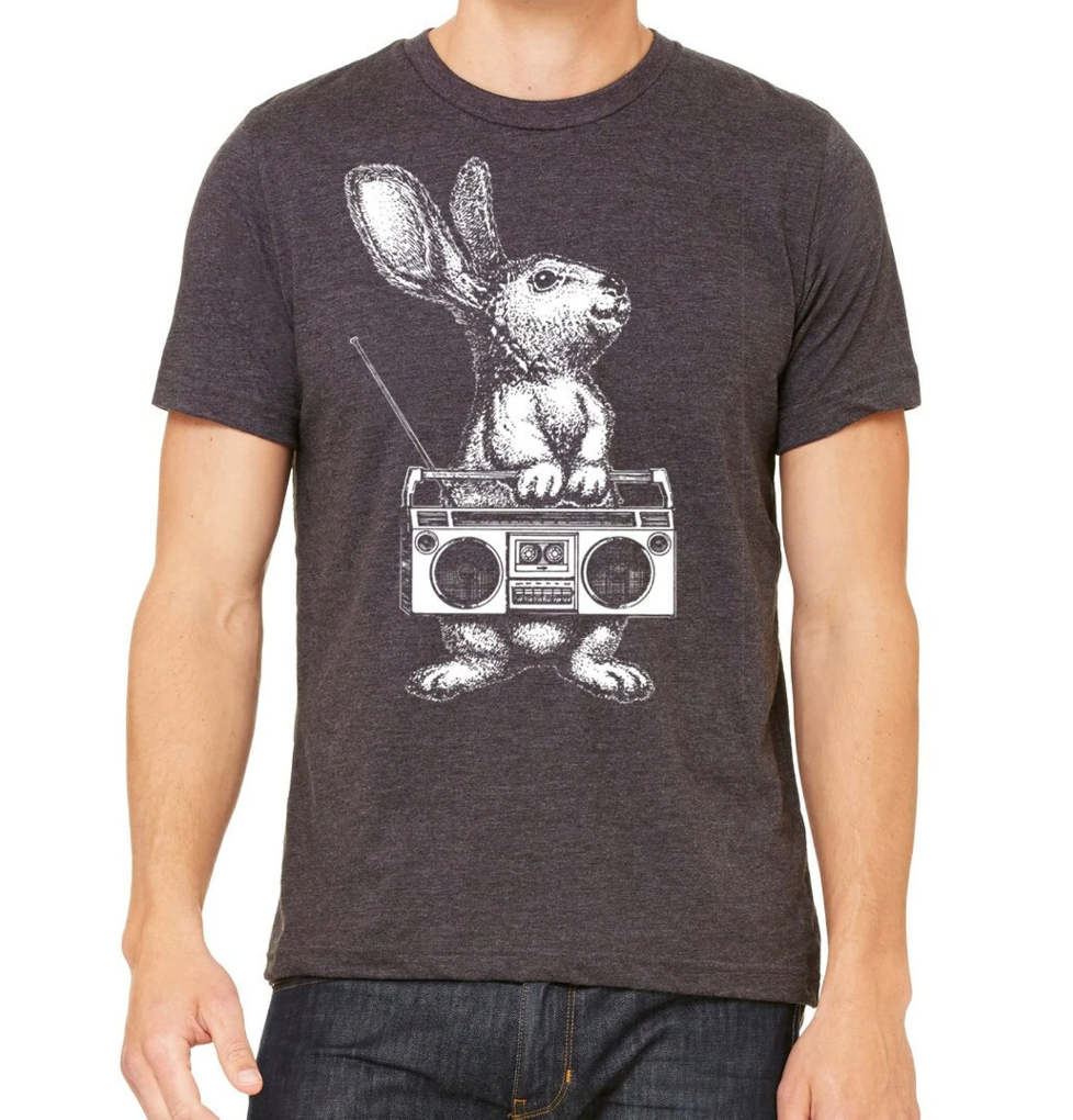 Rabbit Boombox Men's tshirt