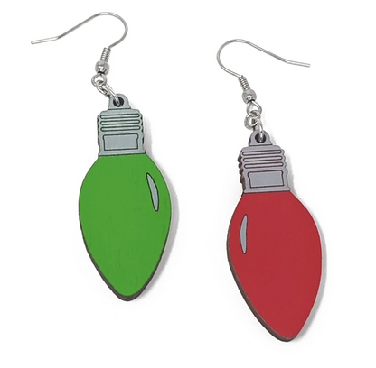 Christmas Lights Dangly earrings