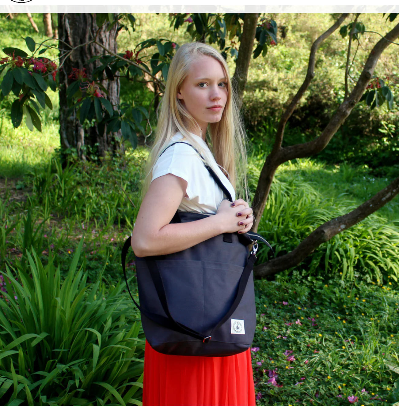 Reversible Messenger Bag - Charcoal/Railroad