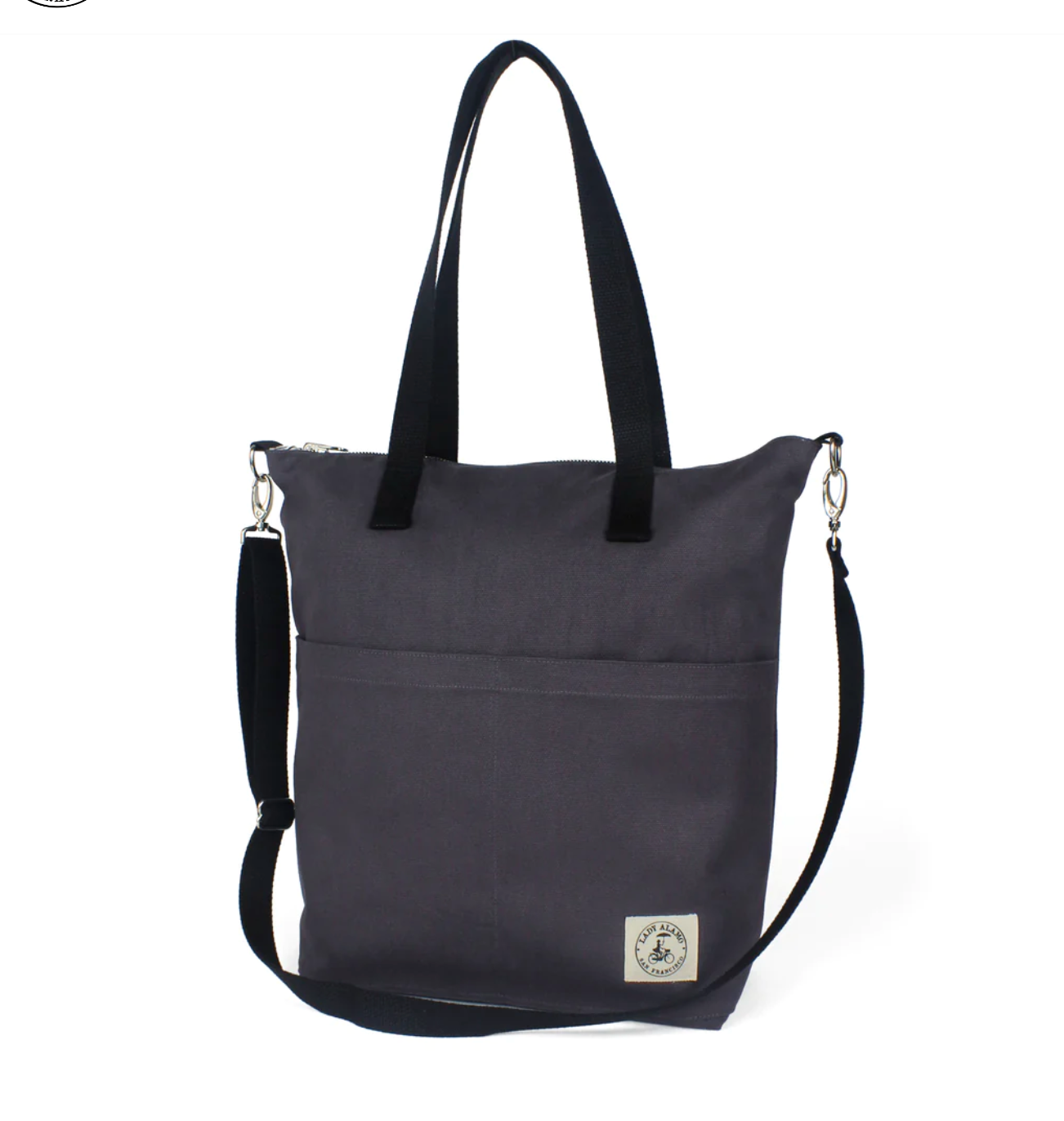 Reversible Messenger Bag - Charcoal/Railroad