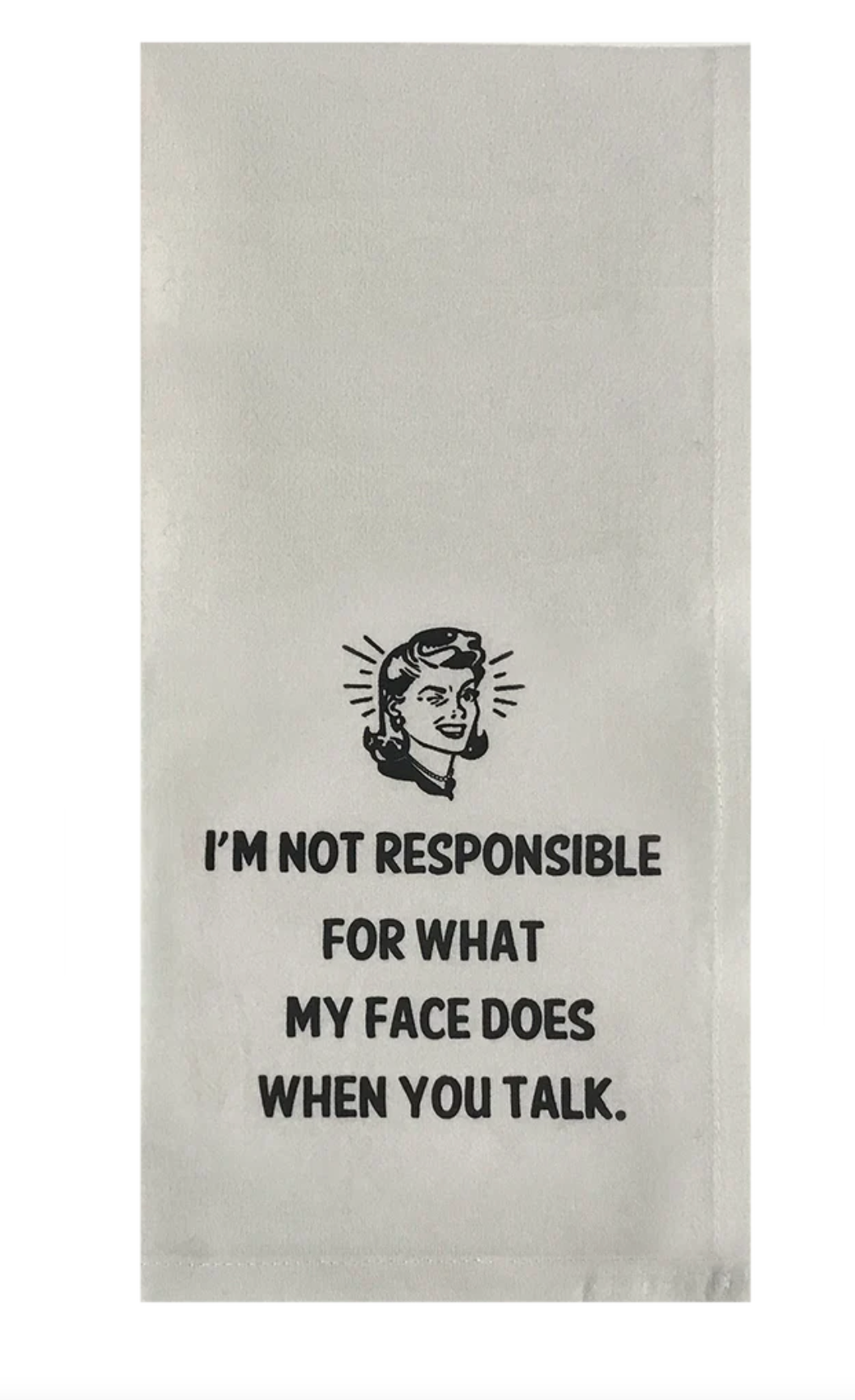 Not Responsible tea towel