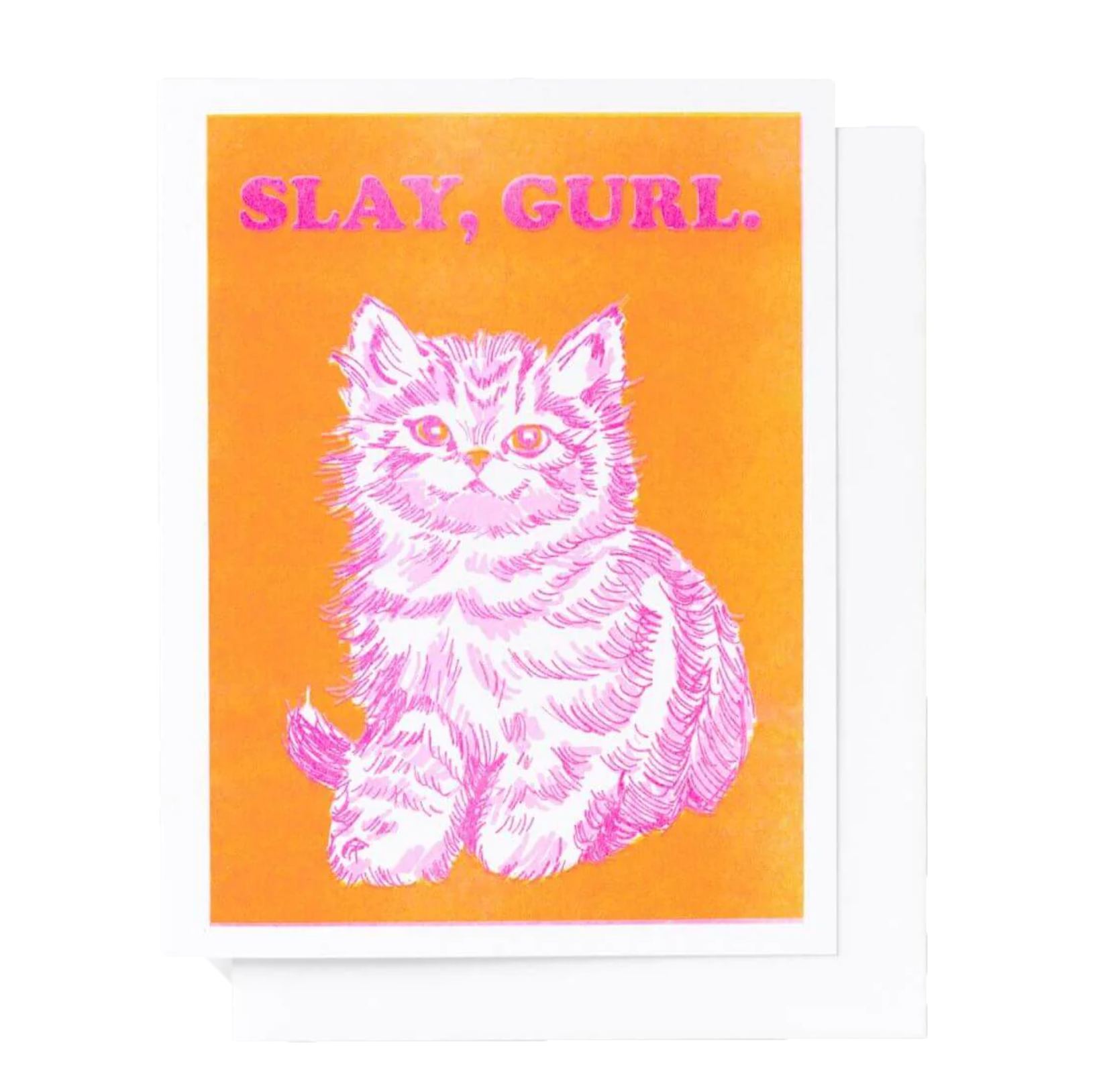 Slay Gurl greeting card