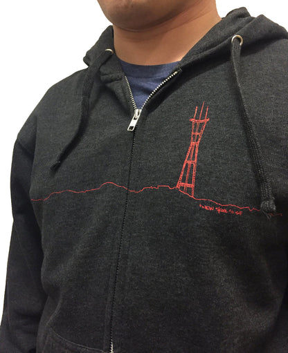 Sutro Tower Zip Hoodie