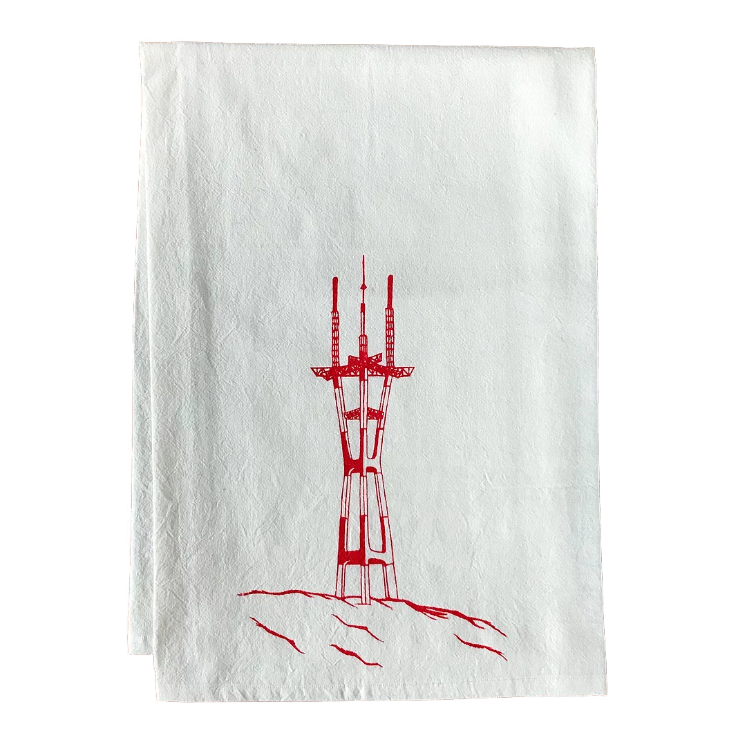 Sutro Tower Tea Towel