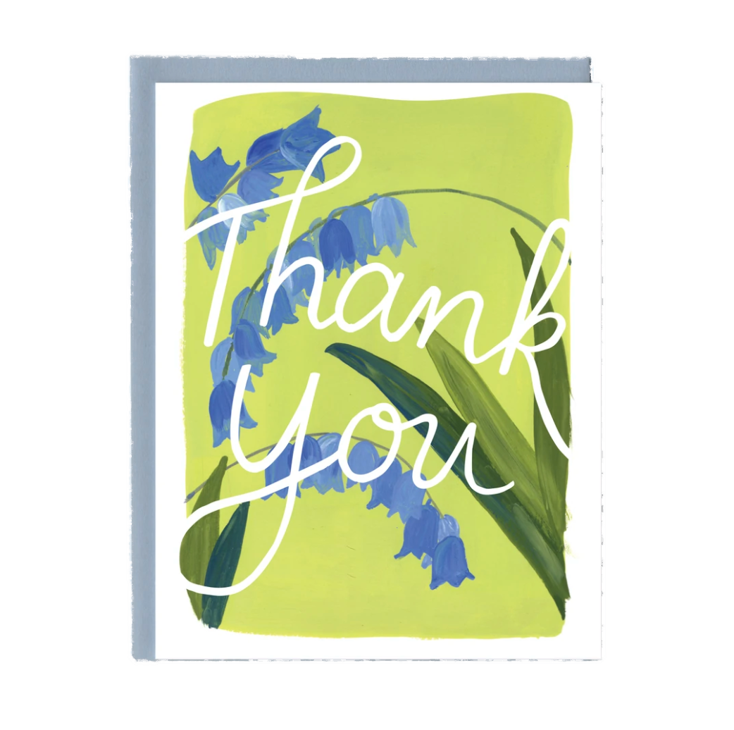 Thank You Bluebells Greeting Card