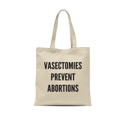 Vasectomy tote bag