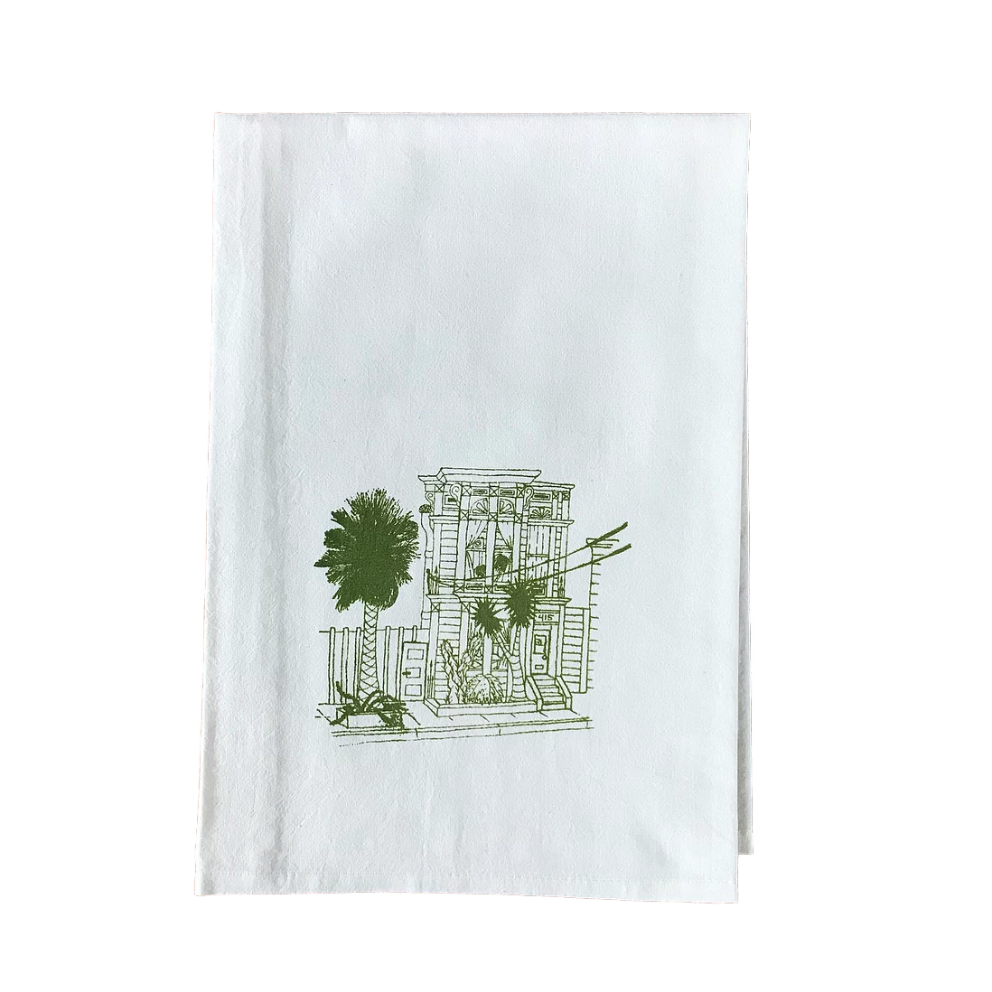 Victorian House Tea Towel