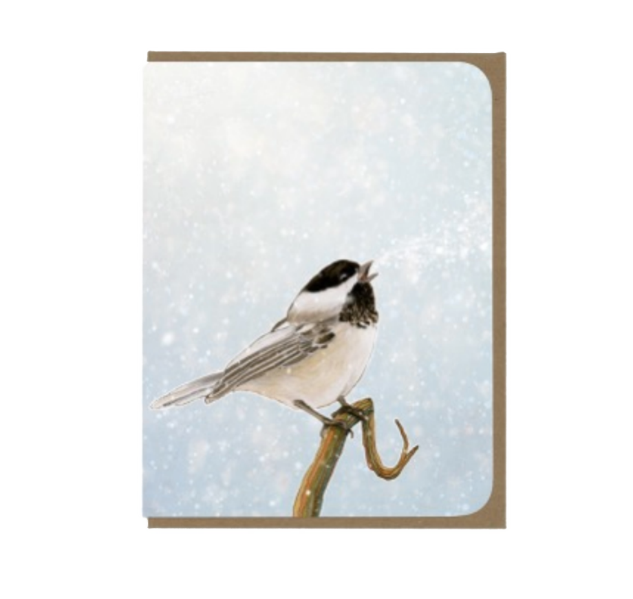 Winter Chickadee Card