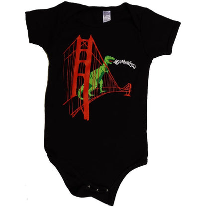 Dinosaur on Golden Gate Bridge Onesie