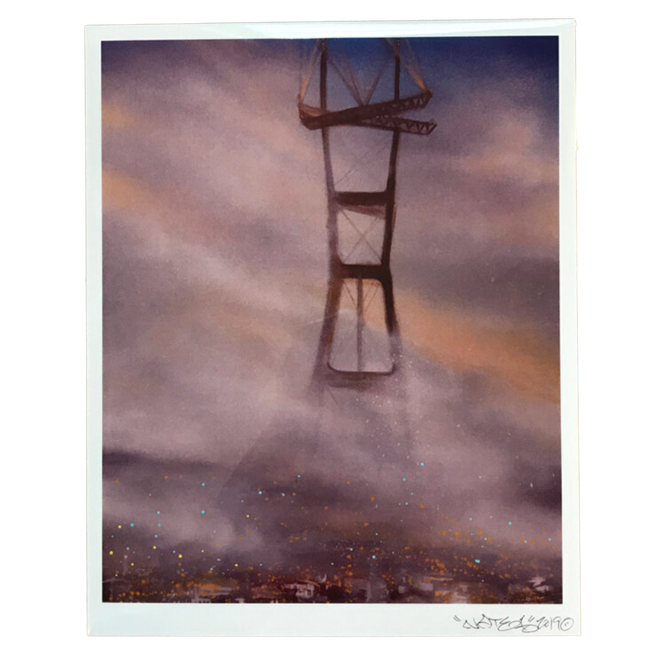 Foggy Sutro Art Print