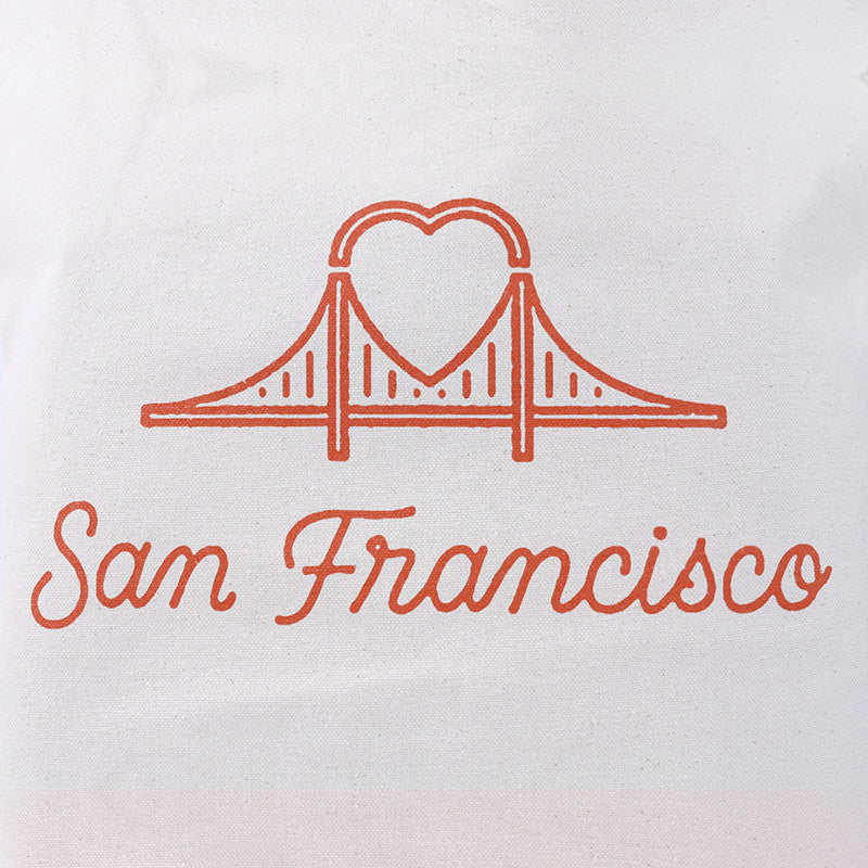 Heart Bridge Tote Bag