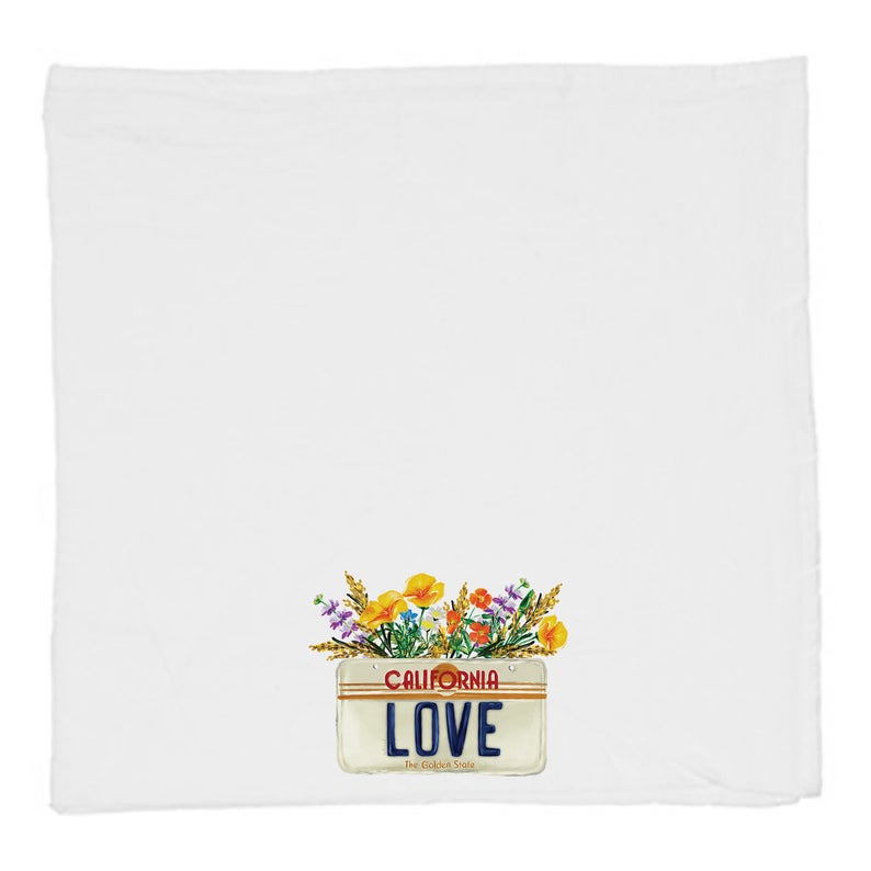 California License Plate Tea Towel