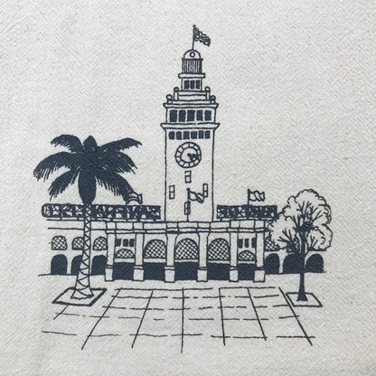 Ferry Building Tea Towel