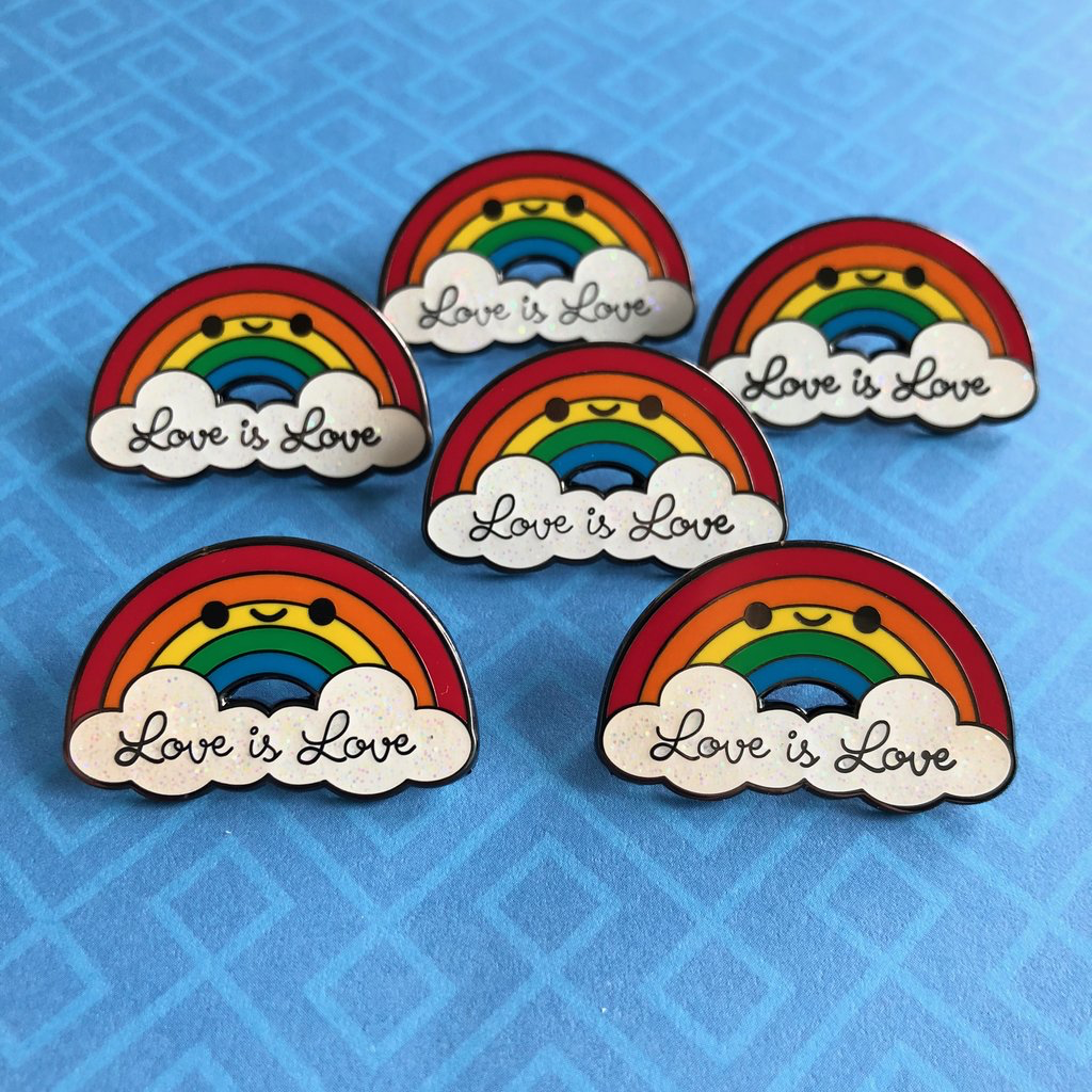 Love is Love Rainbow Pin