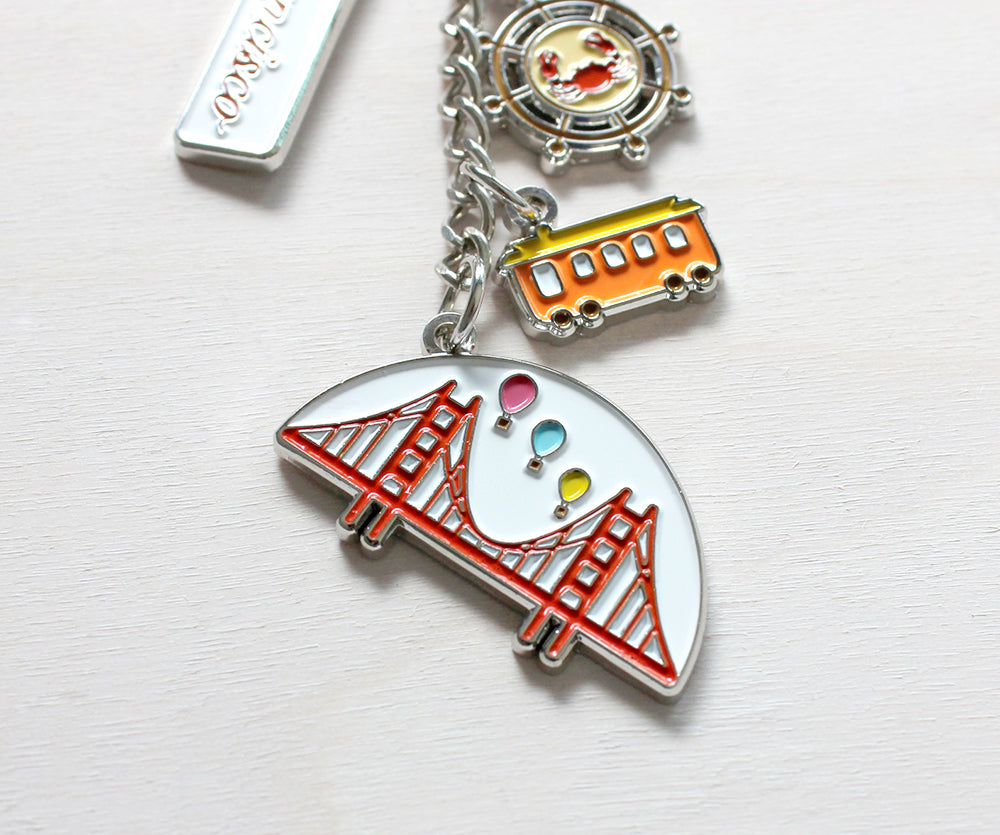 San Francisco Charm Keychains