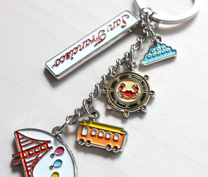 San Francisco Charm Keychains