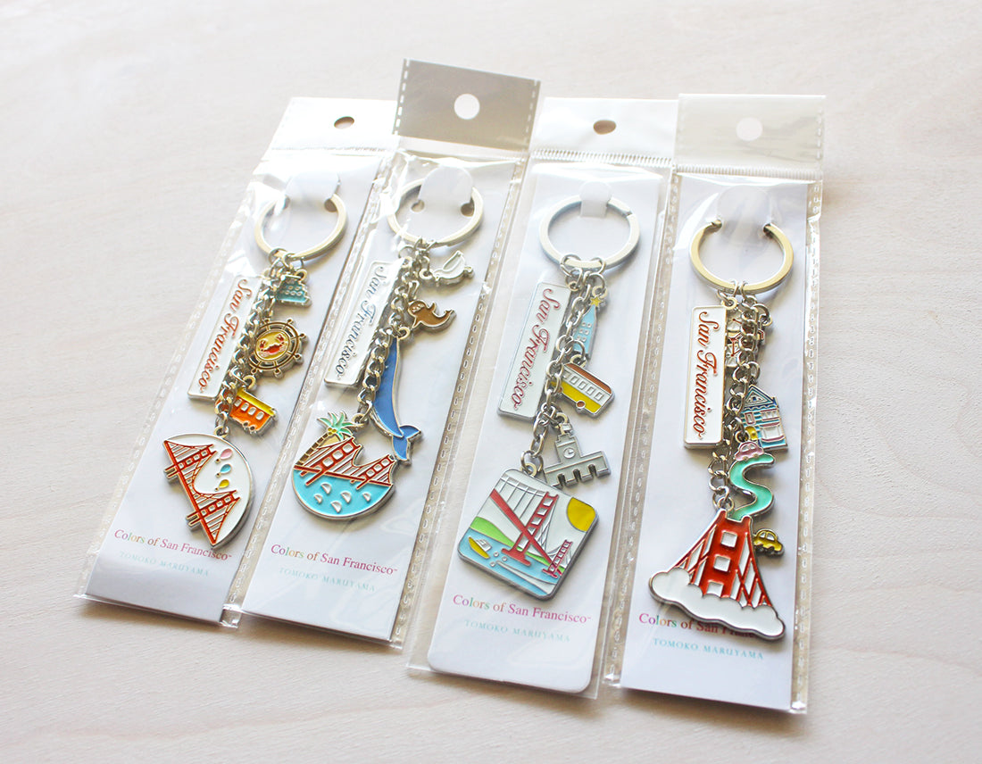 San Francisco Charm Keychains