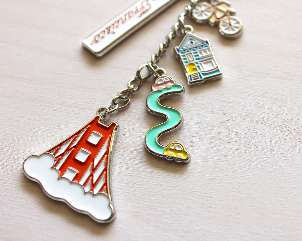 San Francisco Charm Keychains